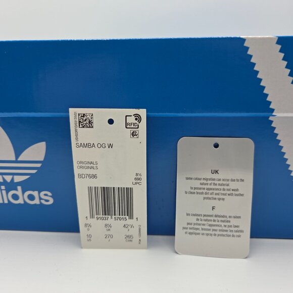 Adidas NWT Women's Samba OG W Core blackFtwr White/Clear Granite 10 - Picture 2 of 10